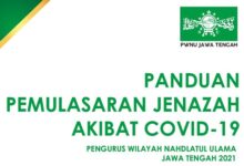 PWNU Jawa Tengah Panduan Pamulasaran Covid 19