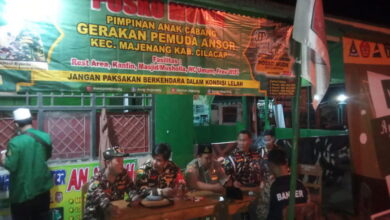 posko mudik ansor majenang