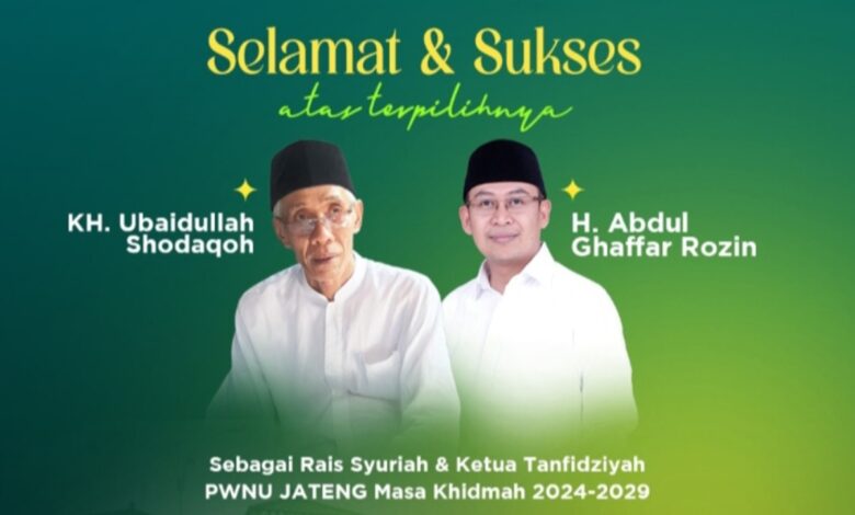 Konferwil XVI, Gus Rozin Menjadi Ketua PWNU Jateng