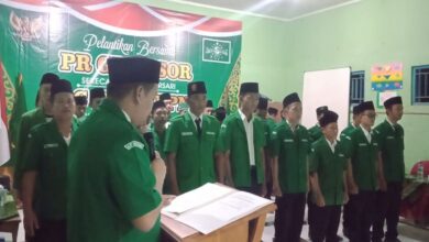 pelantikan bersama banom NU PAC Bantarsari