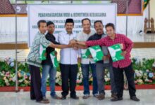 PCNU Cilacap Teken MoU dengan PTNU, YMHK dan Kelompok Tani se-Cilacap