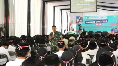 Dandim 0703/Cilacap Berikan Kuliah Umum Kepada Mahasiswa Unugha