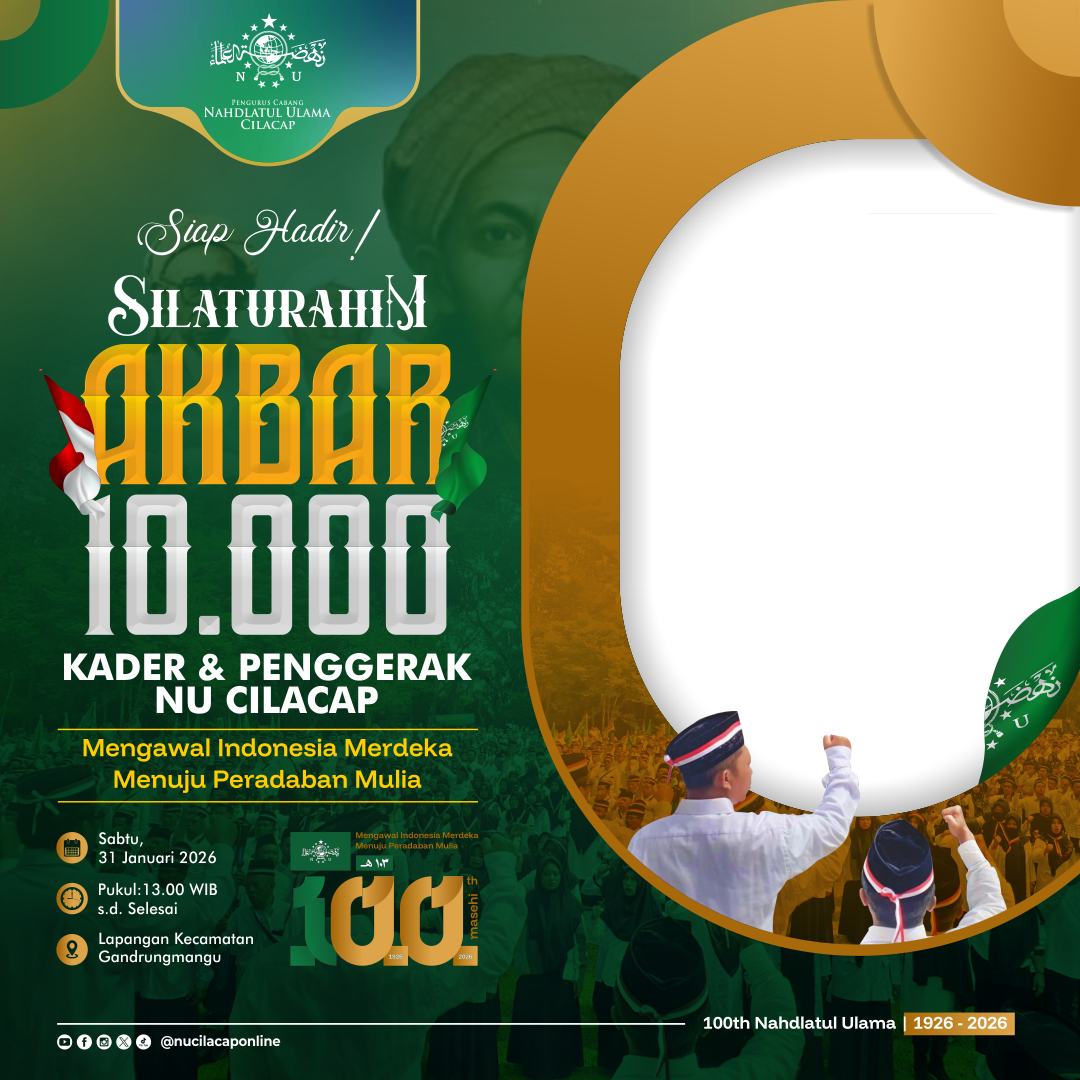 Twibbon Apel Kader Penggerak NU Cilacap