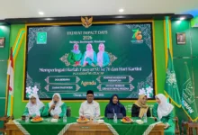 Ketua PC Fatayat NU Cilacap Puji Iriyanti saat pembukaan Fatayat Impact Days 2026
