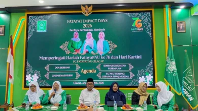 Ketua PC Fatayat NU Cilacap Puji Iriyanti saat pembukaan Fatayat Impact Days 2026