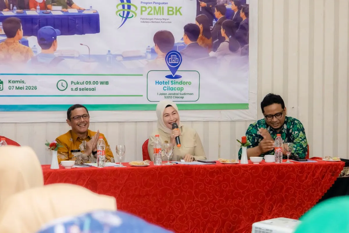 Direktur BP2MI Hadi Wahyuningsih dalam acara Lokakarya Multi Stakeholder
