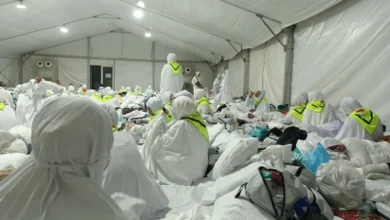 Suasana wukuf di Arafah, jamaah haji kloter 78