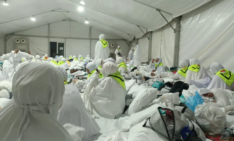 Suasana wukuf di Arafah, jamaah haji kloter 78