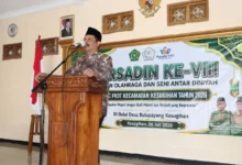 Kakan Kemenag Cilacap H Aziz Muslim saat hadiri Porsadin FKDT Kesugihan, Ahad (26/07/2026)