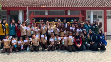Edukasi Menabung Sejak Dini digelar mahasiwa KKN UNUGHA untuk siswa SD dii Desa Bengbulang