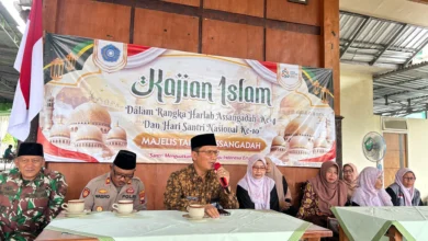 Camat Karangpucung Syihaburrohman hadir pada Kajian Islam MT As-sa'adah sekaligus membuka rangkaian HSN 2026 di Kacamatan Karangpucung